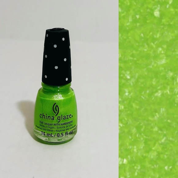 ⭐️5 For 25⭐️ China Glaze Dippin Dots Frosty Lime Nail Lacquer - Picture 1 of 7